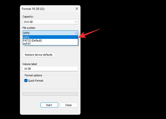 5 простих способів відформатувати USB у NTFS Windows 11