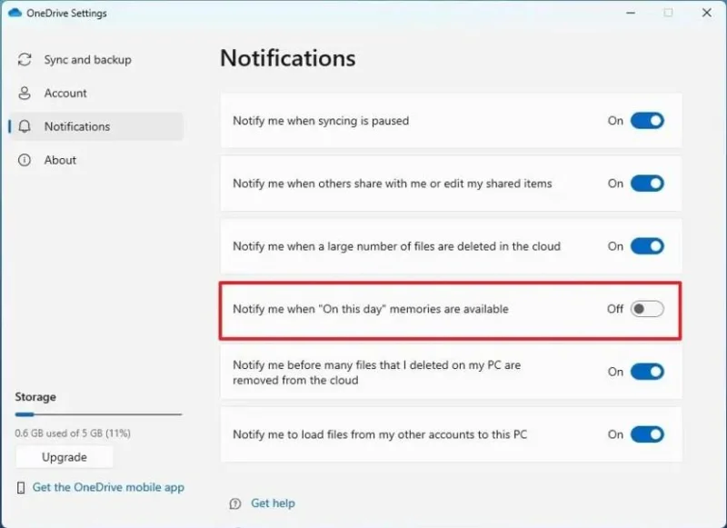 Як припинити спогади в цей день, електронні листи та сповіщення з OneDrive
