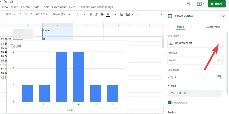 Jak vytvořit výsečový graf ve formulářích Google