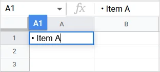 Slik setter du inn og bruker punktpunkter i Google Sheets