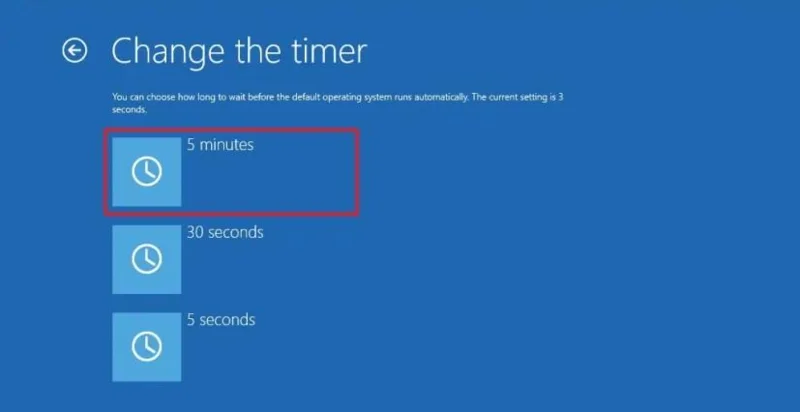 Jak změnit časový limit spouštěcí nabídky ve Windows 11, 10