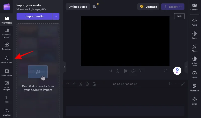 Přidat zvuk do Clipchamp: Průvodce krok za krokem