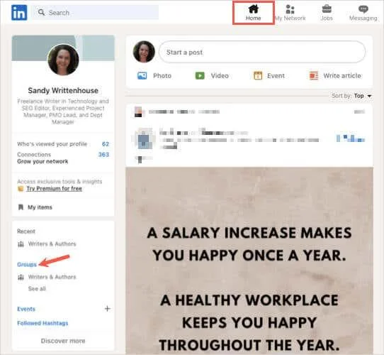 Hvordan opprette en gruppe i LinkedIn