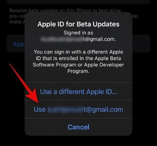 Hur man väljer ett annat Apple-ID för iOS Beta-uppdateringar