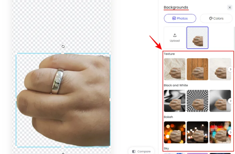 Hur man ändrar bakgrunden för en bild gratis på webben