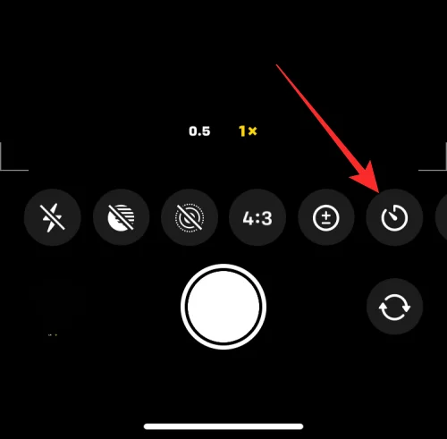 Időzítő beállítása iPhone kamerán