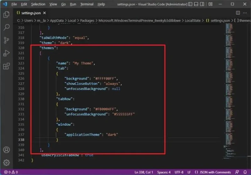 Як створити спеціальну тему для Windows Terminal