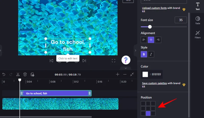Přidání textu do Clipchamp: Průvodce krok za krokem