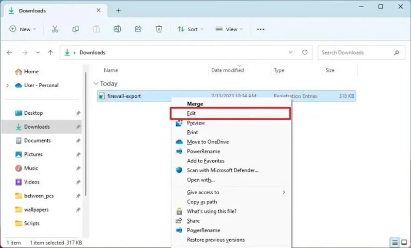 Як експортувати та імпортувати окремі правила брандмауера в Windows 11