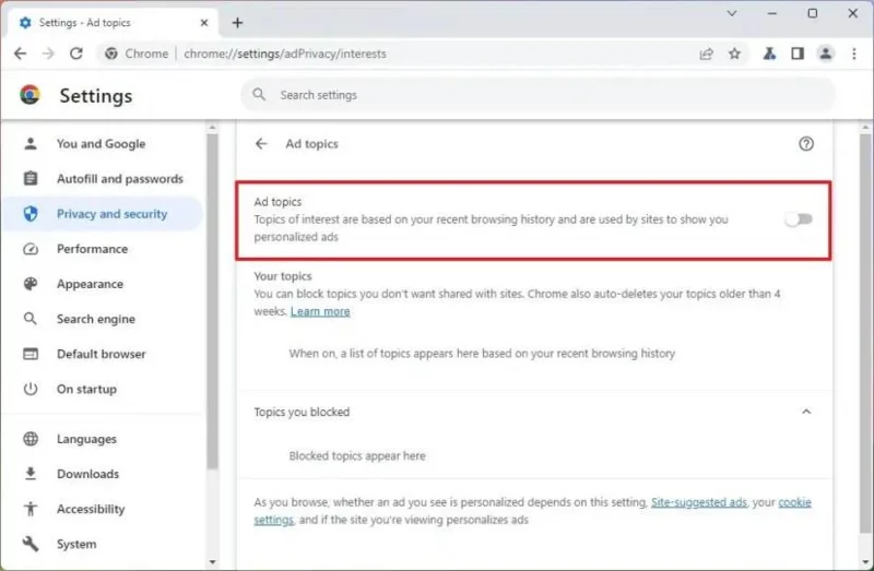 Як відключити відстеження цільової реклами в Google Chrome