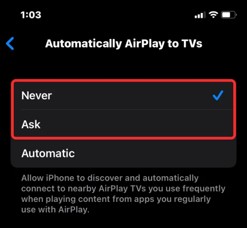 5 módszer az AirPlay egyszerű kikapcsolására iPhone-on