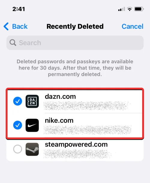 Slik gjenoppretter du slettede passord på iPhone på iOS 17