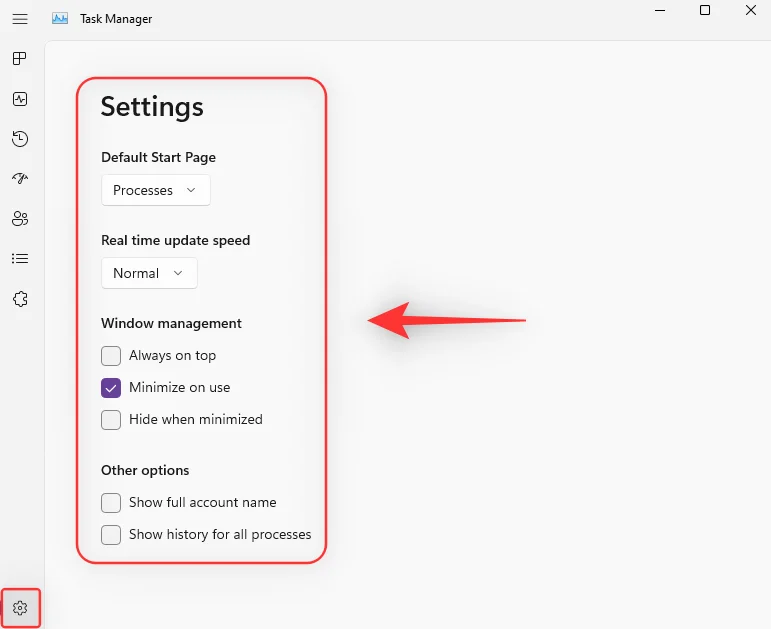 Co je nového ve Správci úloh v aktualizaci Windows 11 22H2
