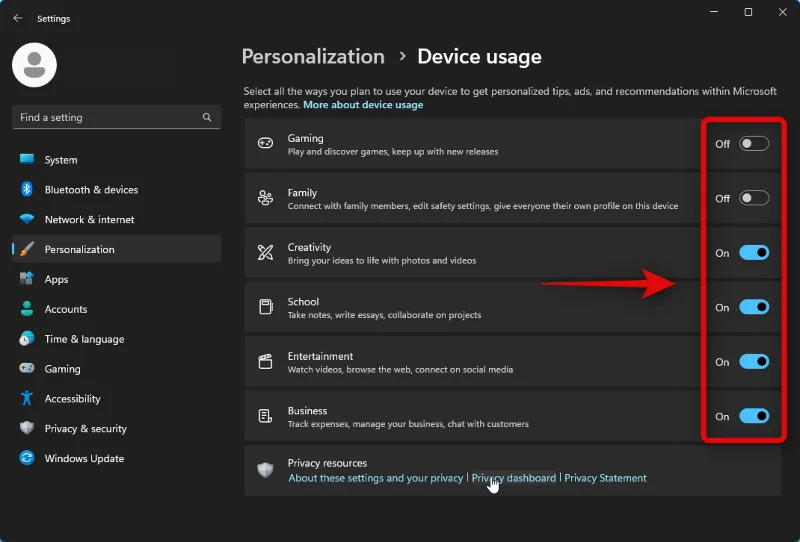 Що таке параметри використання пристрою в Windows 11 і як ними користуватися