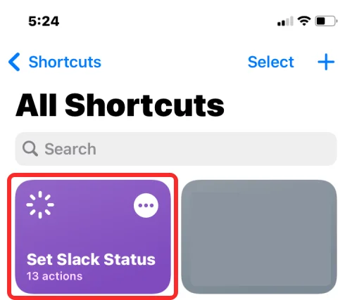 A laza állapot beállítása az Apple parancsikonokkal