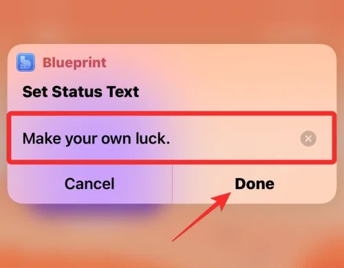A laza állapot beállítása az Apple parancsikonokkal