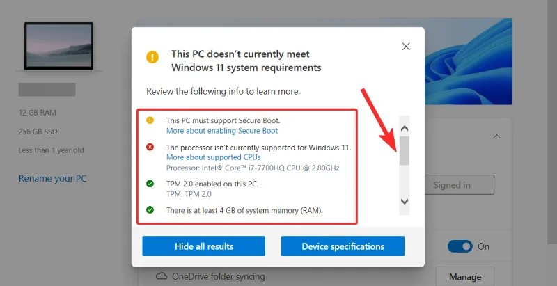 Windows 11: Hogyan lehet eltávolítani a „Nem teljesülnek a rendszerkövetelmények” vízjelet
