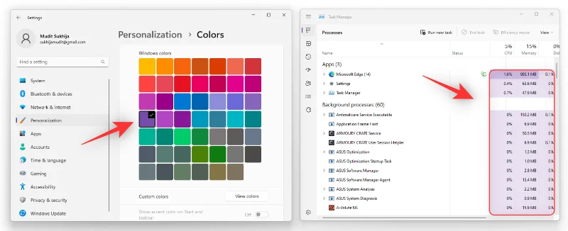 Co je nového ve Správci úloh v aktualizaci Windows 11 22H2