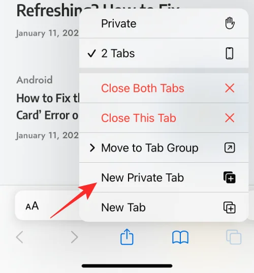 Sådan tjekker du privat browserhistorik på iPhone