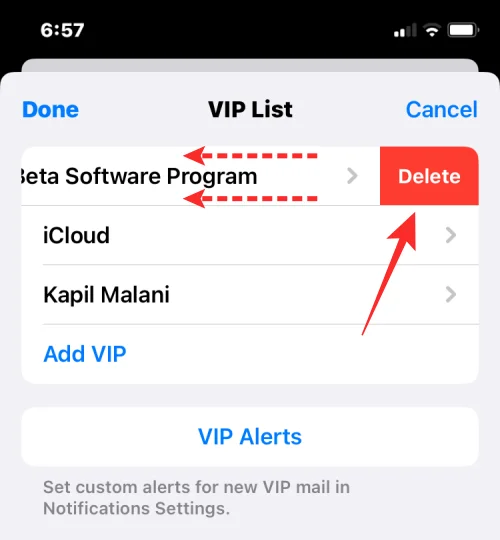 Slik fjerner du folk fra VIP-listen på Apple Mail