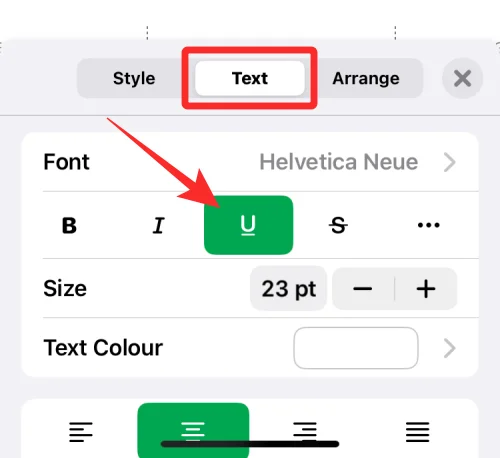 Hur man understryker text på iPhone