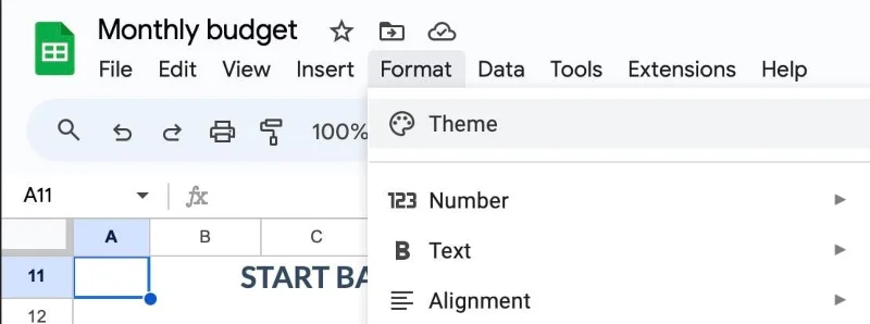 Google Sheets: Endre graffarger