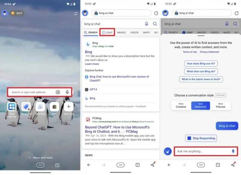 Kolme parasta tapaa käyttää Bing Chat AI:tä Androidilla tai iPhonella