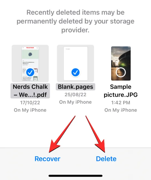 Fájlok elérése iPhone-on