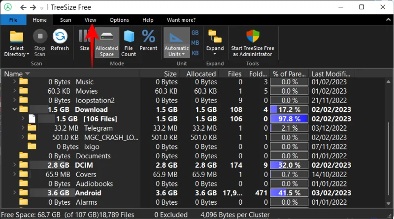 Slik sjekker du brukt plass på Android fra en Windows-PC via MTP