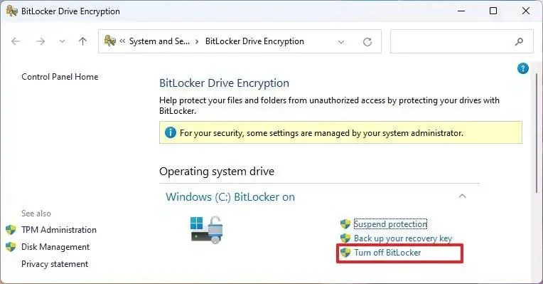 Jak zakázat BitLocker v systému Windows 11