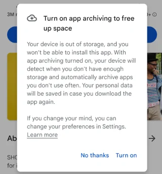 Co se stane, když v Androidu zapnu archivaci aplikací