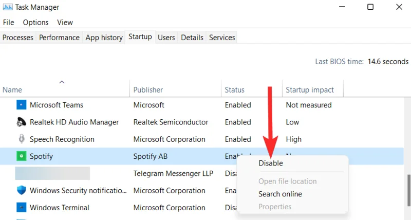 Jak odinstalovat Spotify na Windows 11