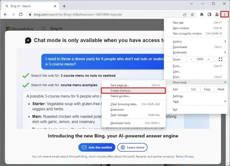 Jak nainstalovat Bing s ChatGPT jako aplikaci na Windows 11