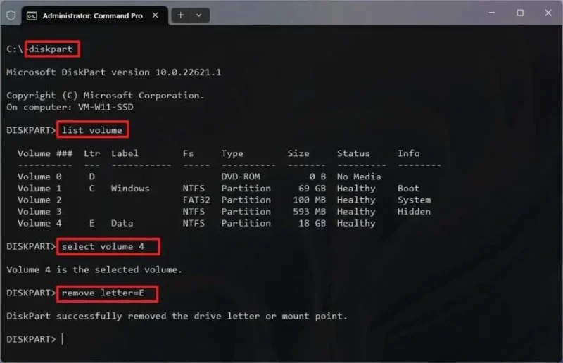 Як видалити букву диска на Windows 11