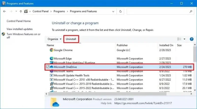 Як видалити OneDrive у Windows 10