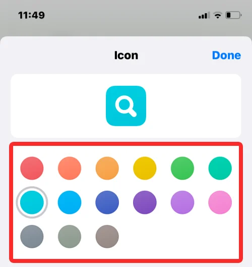 Parancsikonok létrehozása, szerkesztése és megosztása iPhone-on