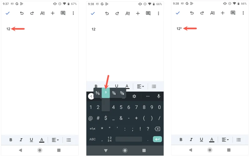 Jak psát exponenty na Androidu, iPhonu a iPadu