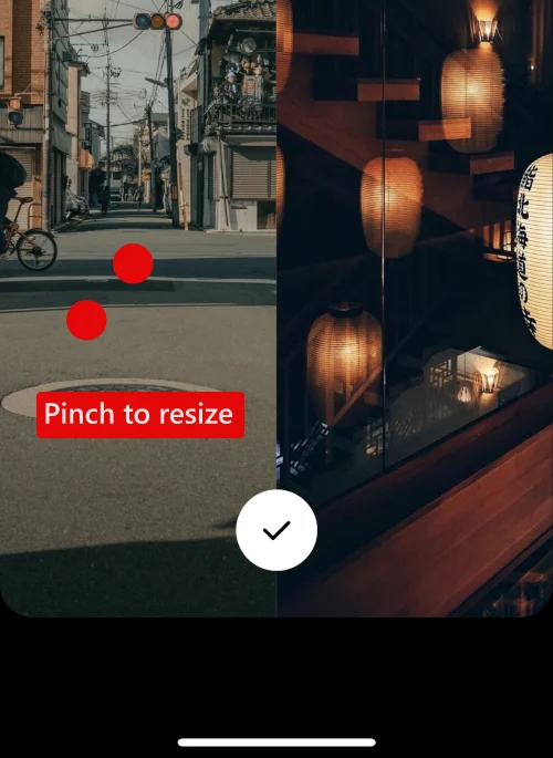 Hogyan helyezzünk el két képet egymás mellé az iPhone-on
