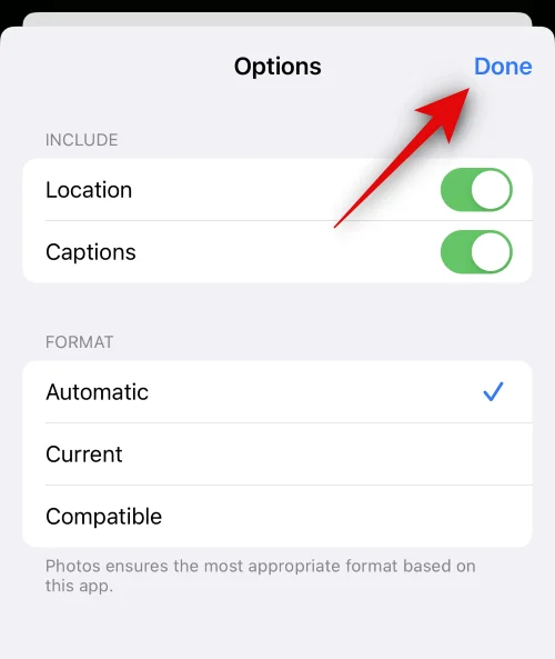 Slik tilpasser du bildealternativer når du sender et bilde på iOS 17