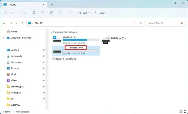Як змінити назву мітки тому диска в Windows 11