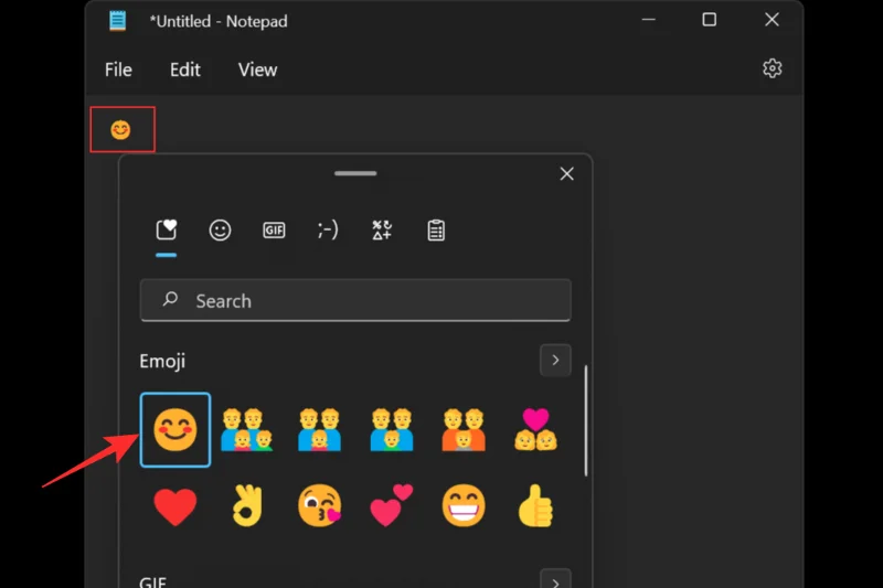Jak používat Emojis ve Windows 11 pomocí klávesových zkratek
