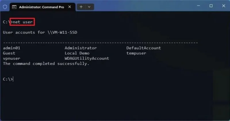 Slik viser du alle brukerkontoer på Windows 11