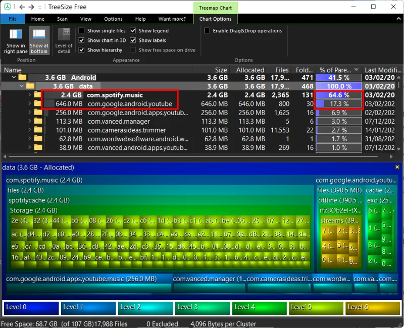 Slik sjekker du brukt plass på Android fra en Windows-PC via MTP