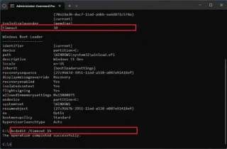 Jak změnit časový limit spouštěcí nabídky ve Windows 11, 10