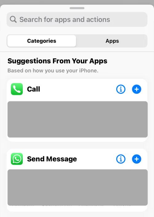 Parancsikonok létrehozása, szerkesztése és megosztása iPhone-on