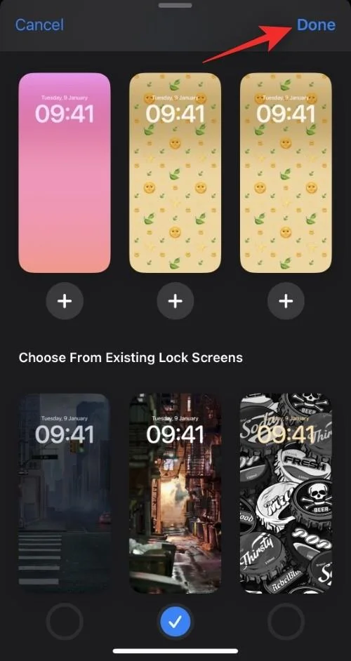 Automatikus váltás több zárolási képernyő között iPhone-on