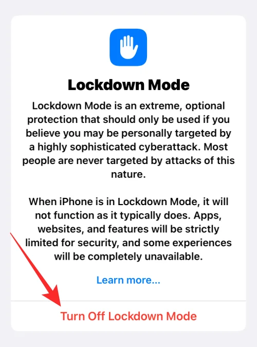 Як увімкнути режим блокування на iOS 16