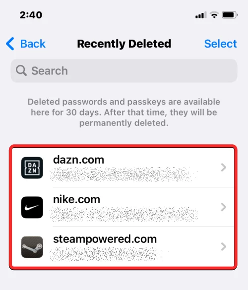Slik gjenoppretter du slettede passord på iPhone på iOS 17