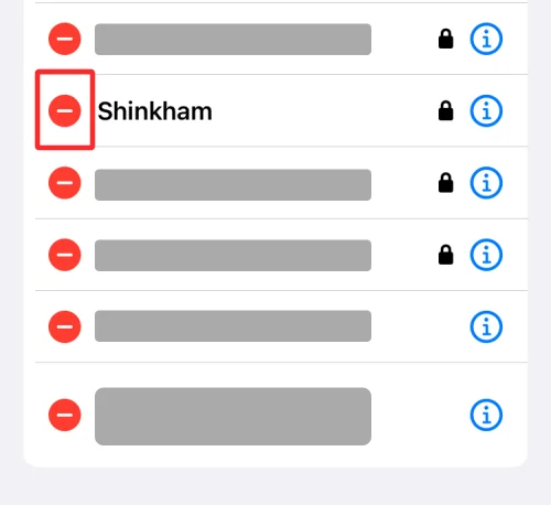 Ismert hálózatok eltávolítása iOS rendszeren