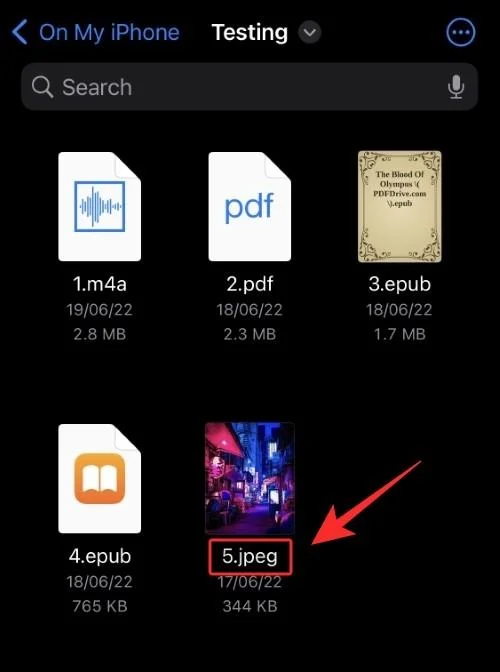 Hur man ändrar filtillägg på iPhone på iOS 16